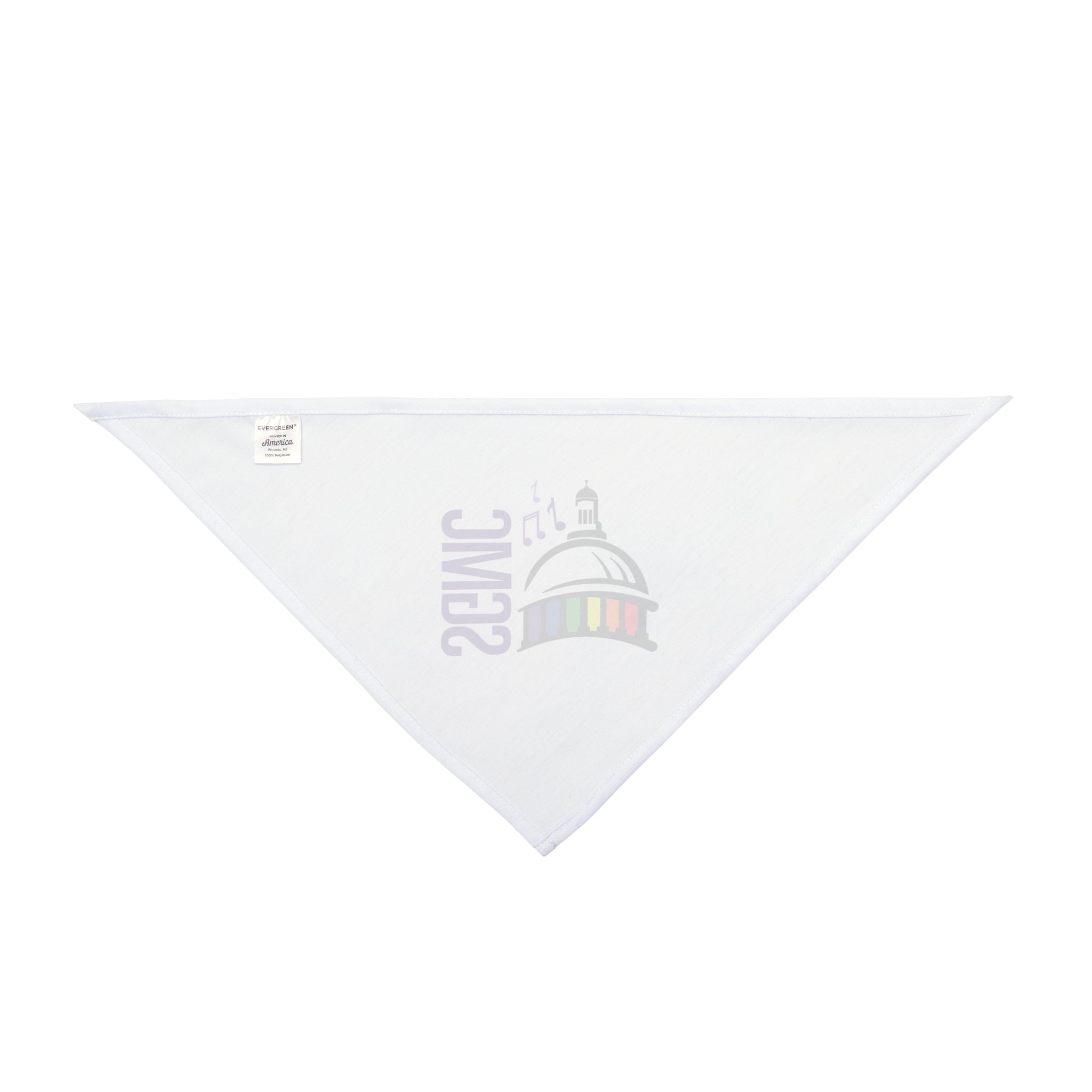 Pet Bandana — Rainbow Capitol Dome SGMC Music Paw Scarf