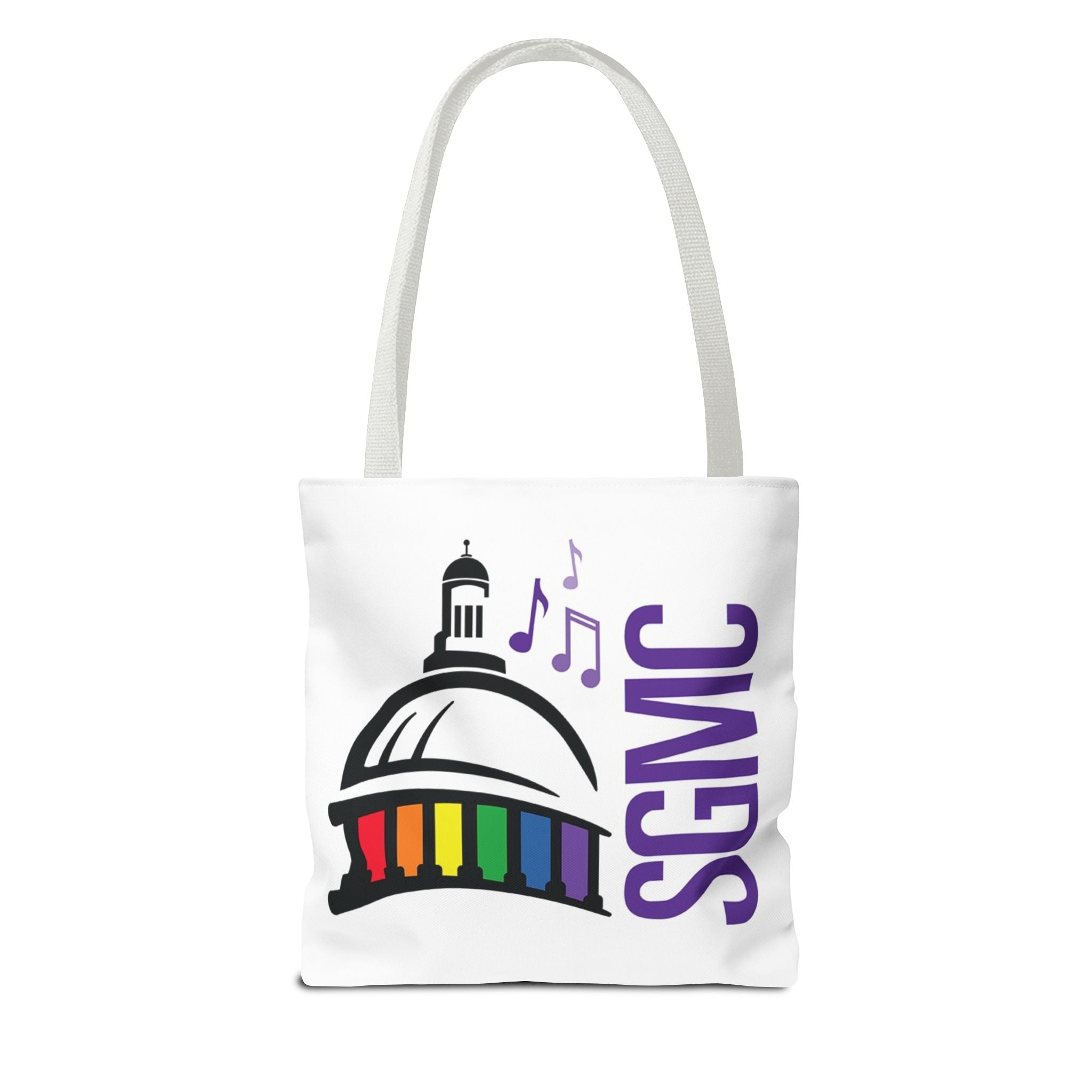 SGMC Rainbow Capitol Tote Bag – Music Notes Pride Tote