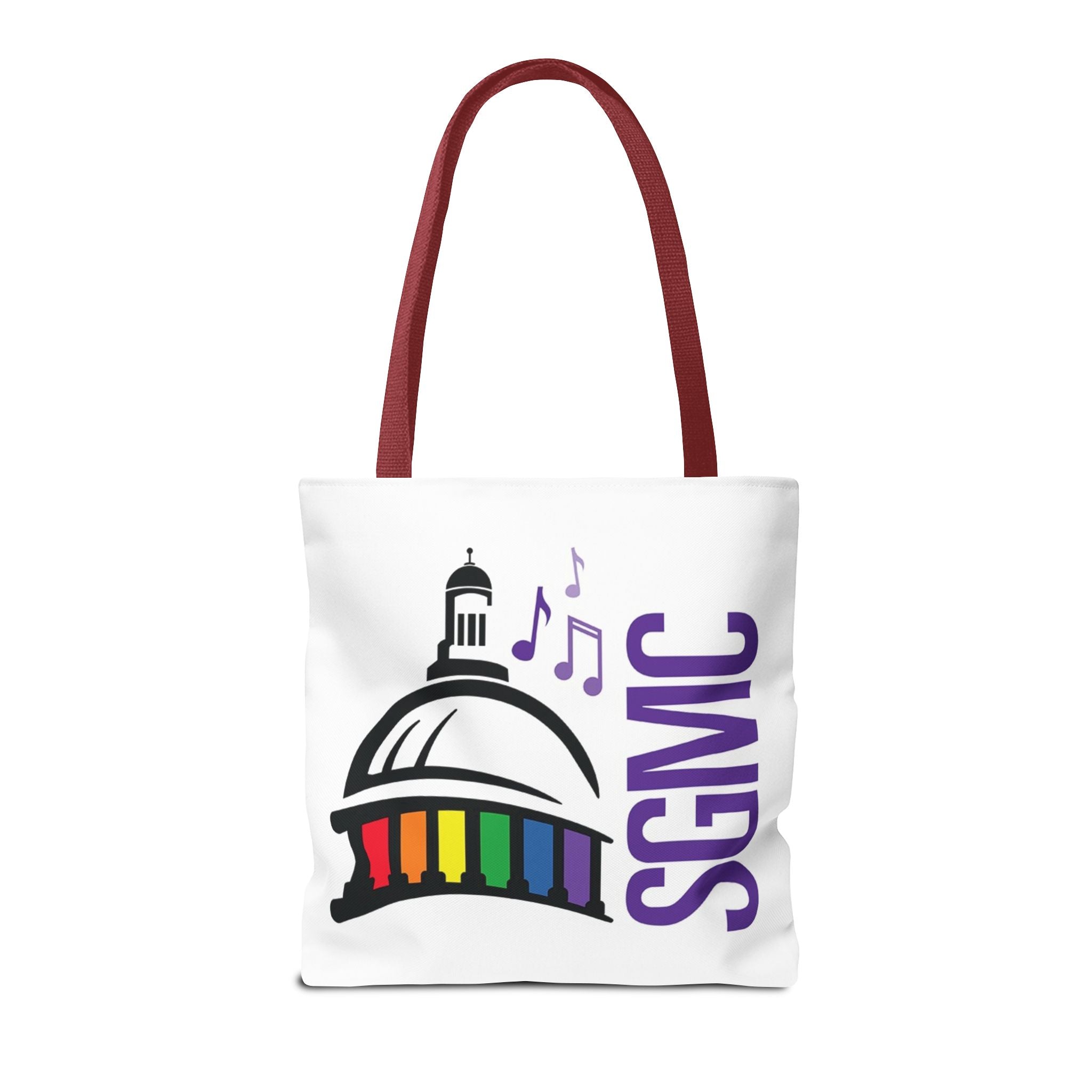 SGMC Rainbow Capitol Tote Bag – Music Notes Pride Tote