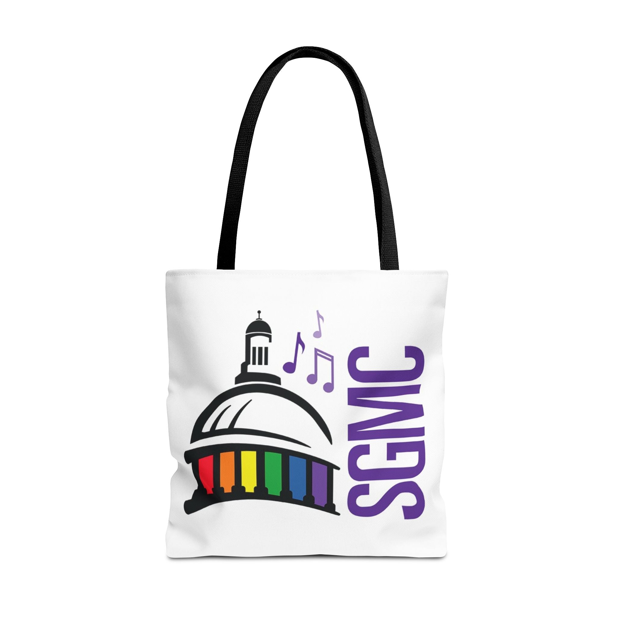 SGMC Rainbow Capitol Tote Bag – Music Notes Pride Tote