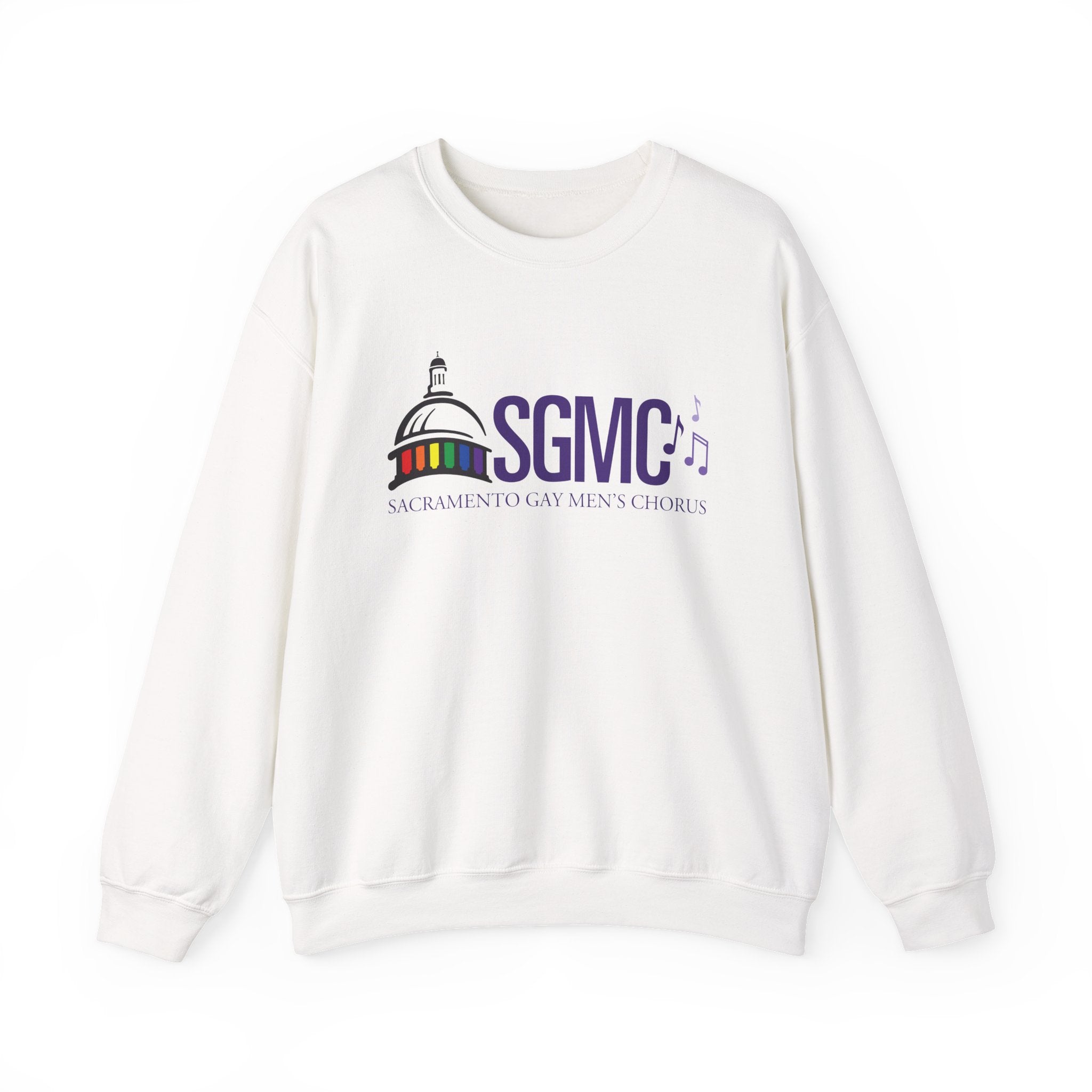 SGMC Rainbow Capitol Crewneck Sweatshirt — Sacramento Gay Men’s Chorus Apparel