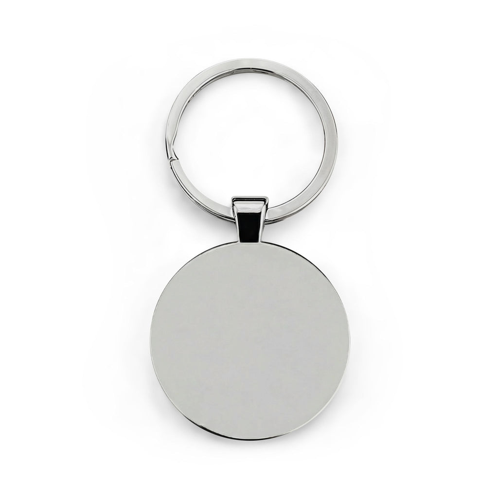 SGMC Rainbow Capitol Logo Keychain — Round Stainless Steel Keyring