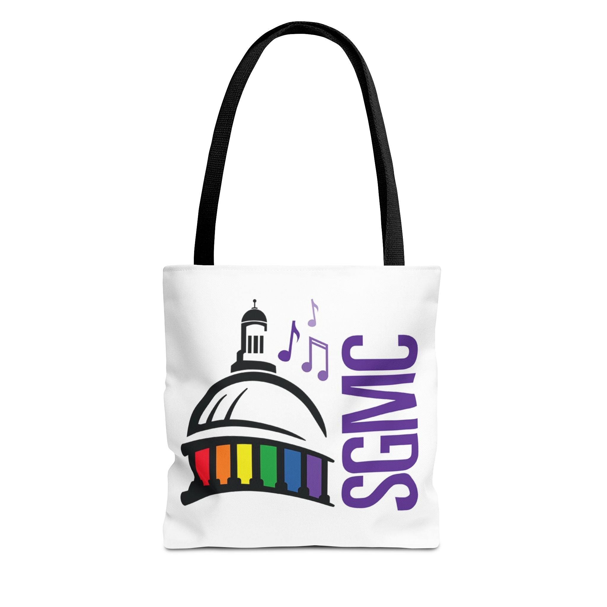 SGMC Rainbow Capitol Tote Bag – Music Notes Pride Tote