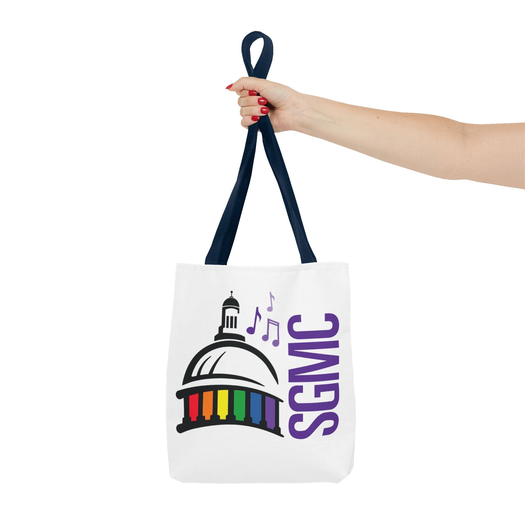 SGMC Rainbow Capitol Tote Bag – Music Notes Pride Tote