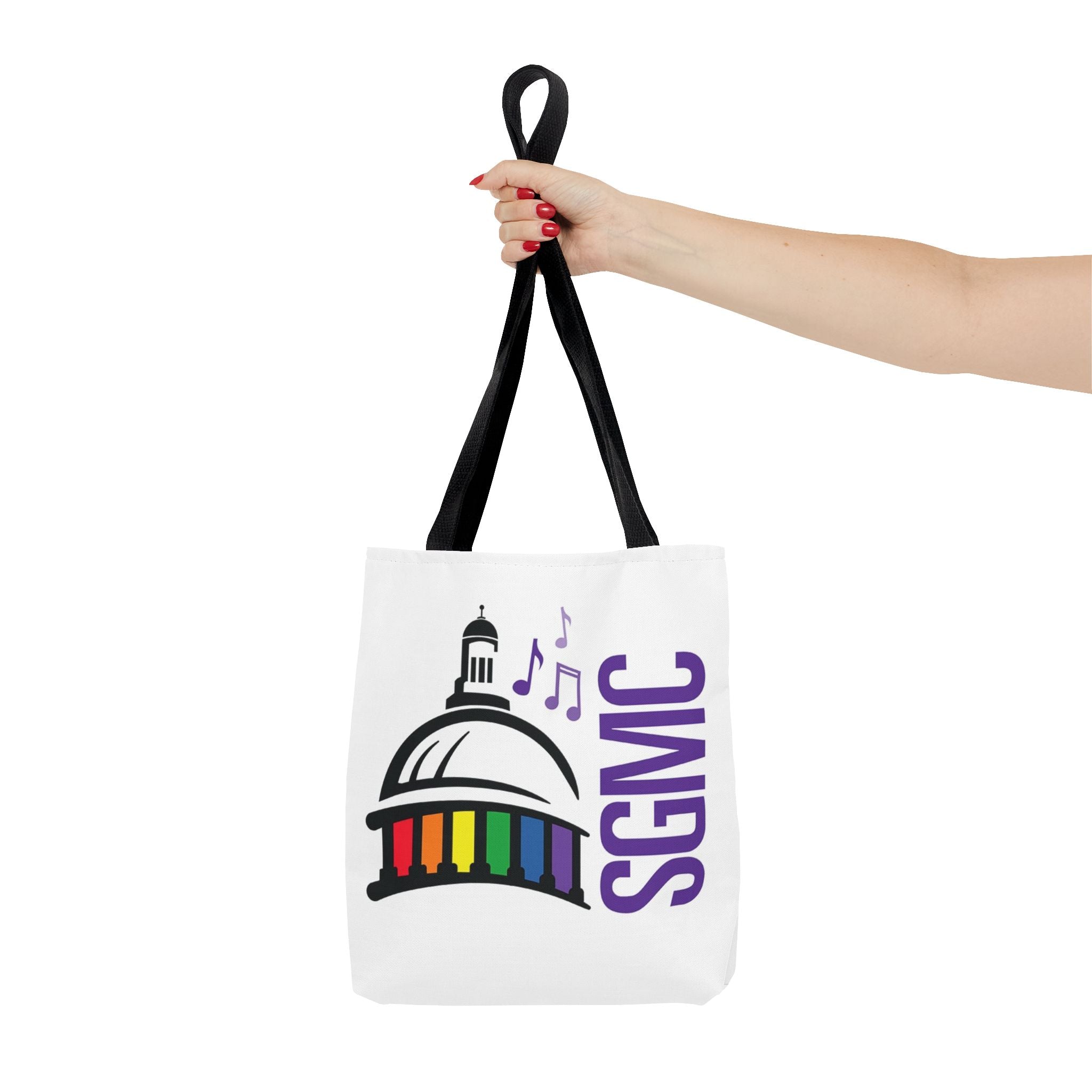 SGMC Rainbow Capitol Tote Bag – Music Notes Pride Tote
