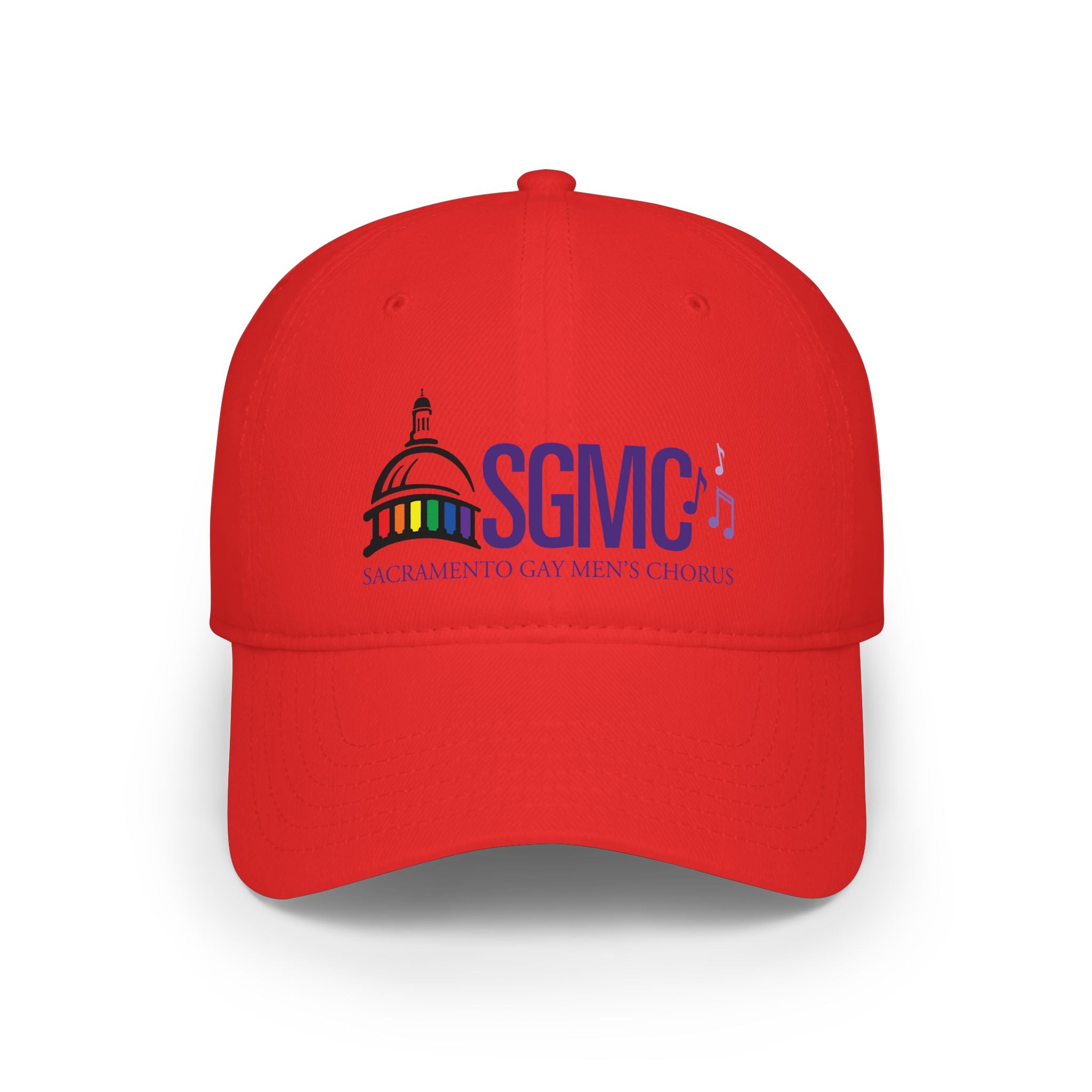 SGMC Logo Baseball Cap – Low Profile Red Hat for Musicians & Choir Supporters