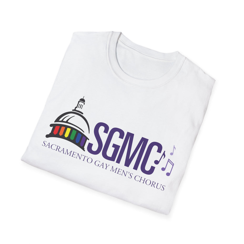 SGMC Rainbow Logo T-Shirt — Sacramento Gay Men’s Chorus Concert Tee