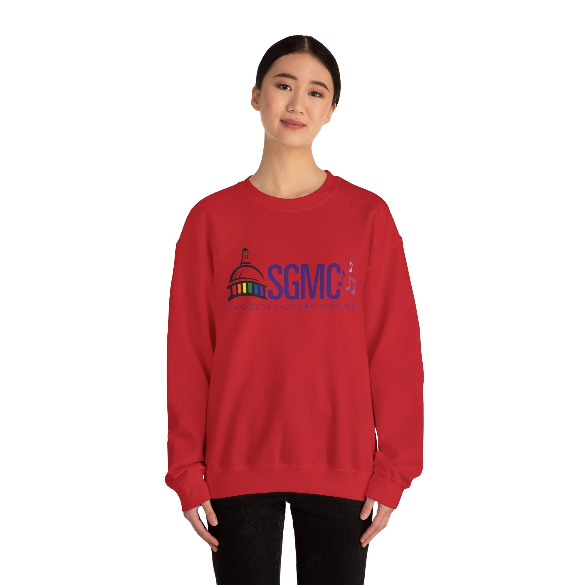 SGMC Rainbow Capitol Crewneck Sweatshirt — Sacramento Gay Men’s Chorus Apparel