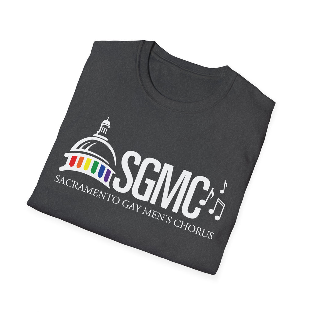 SGMC Rainbow Logo T-Shirt — Sacramento Gay Men’s Chorus Concert Tee