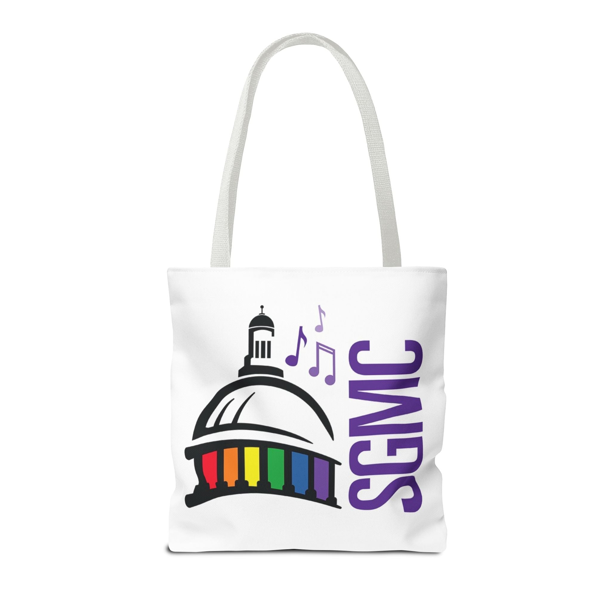 SGMC Rainbow Capitol Tote Bag – Music Notes Pride Tote