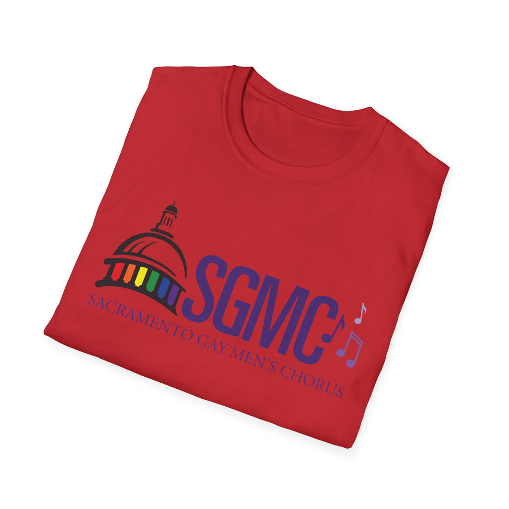 SGMC Rainbow Logo T-Shirt — Sacramento Gay Men’s Chorus Concert Tee