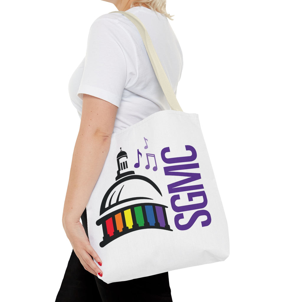 SGMC Rainbow Capitol Tote Bag – Music Notes Pride Tote