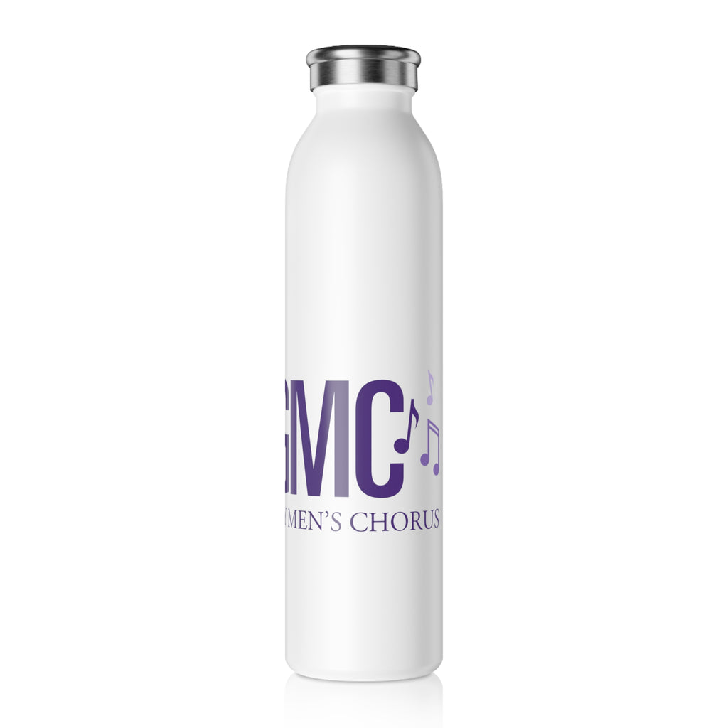 Sacramento Gay Men's Chorus Slim Water Bottle - Pride Rainbow Capitol Design