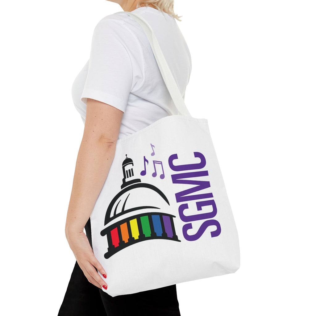 SGMC Rainbow Capitol Tote Bag – Music Notes Pride Tote