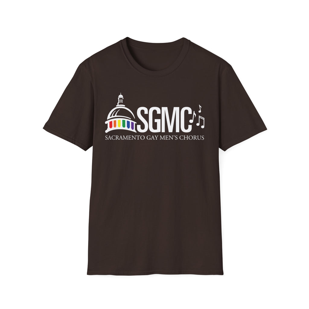 SGMC Rainbow Logo T-Shirt — Sacramento Gay Men’s Chorus Concert Tee