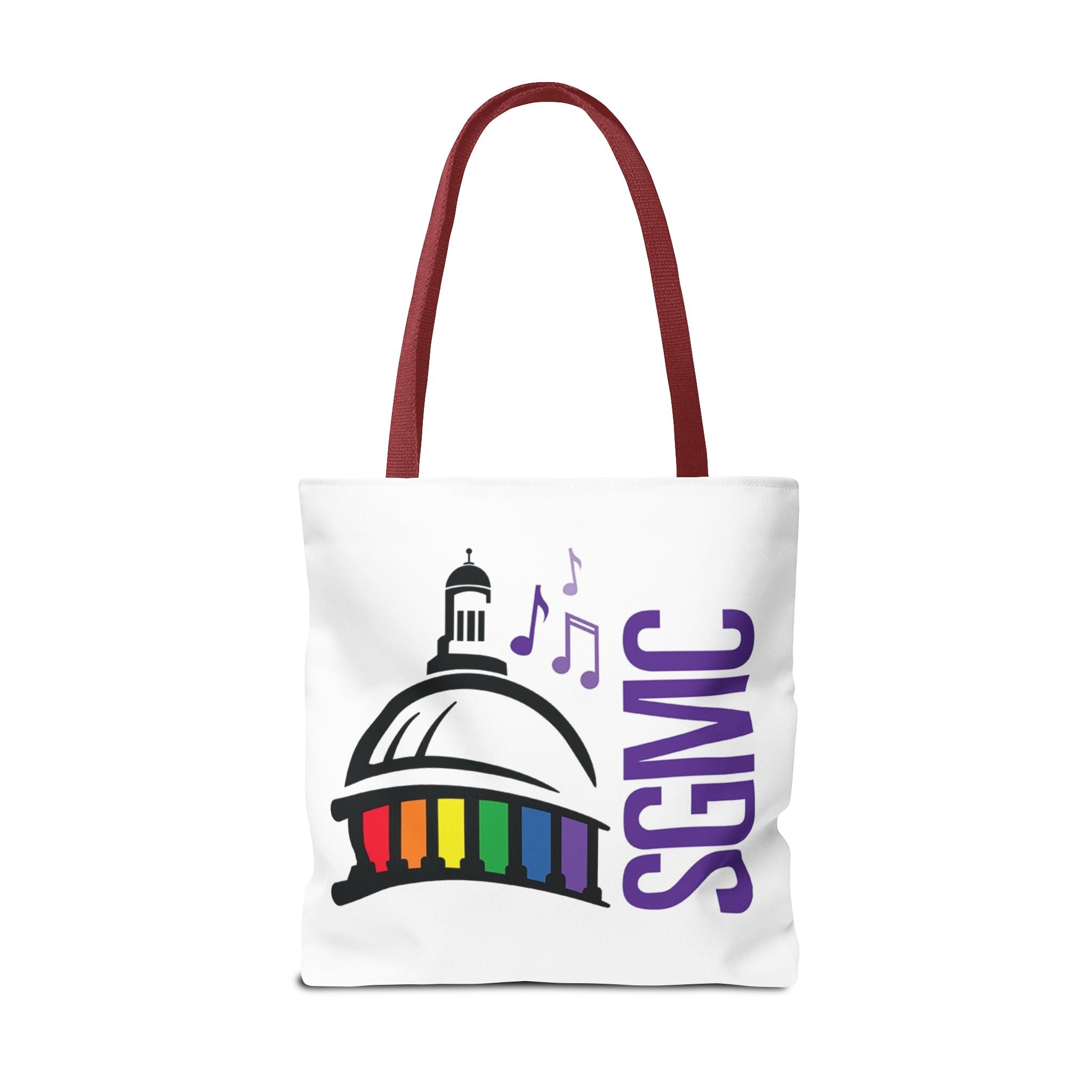 SGMC Rainbow Capitol Tote Bag – Music Notes Pride Tote