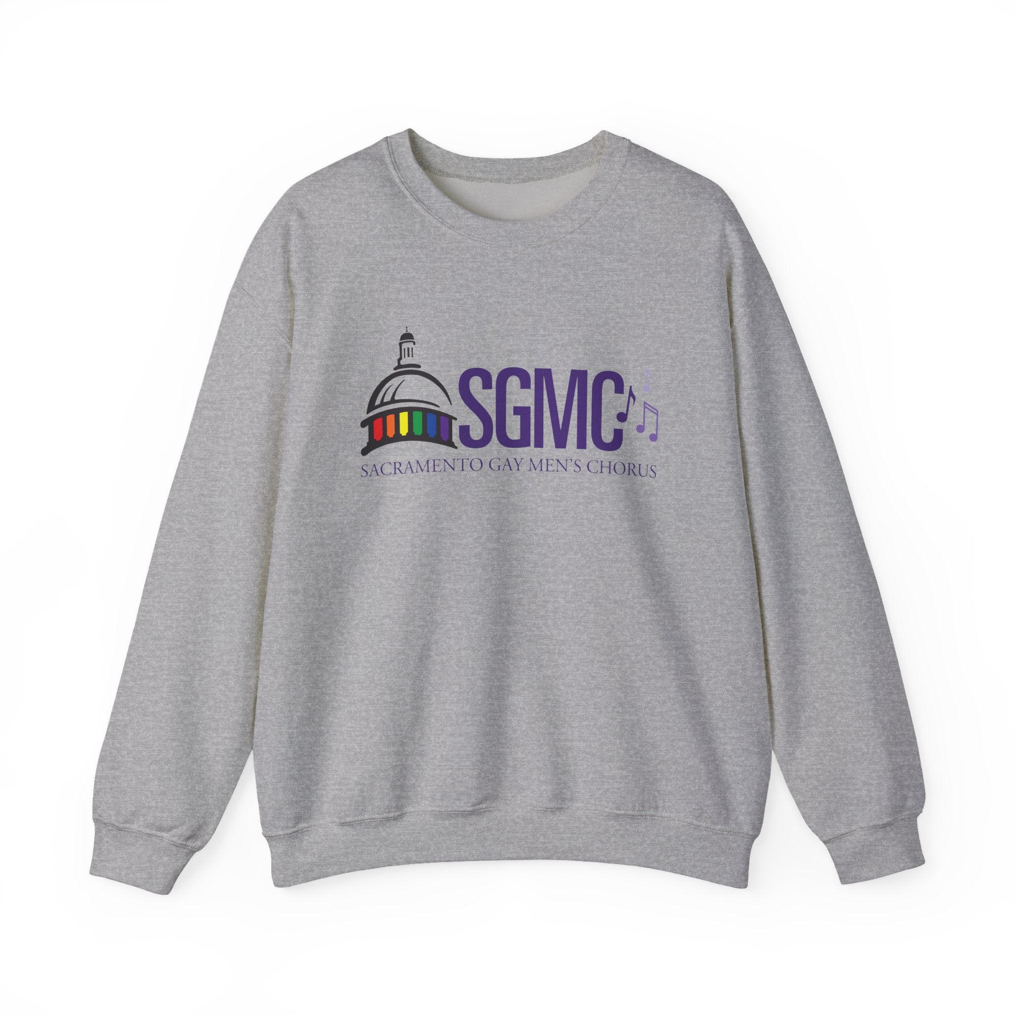 SGMC Rainbow Capitol Crewneck Sweatshirt — Sacramento Gay Men’s Chorus Apparel