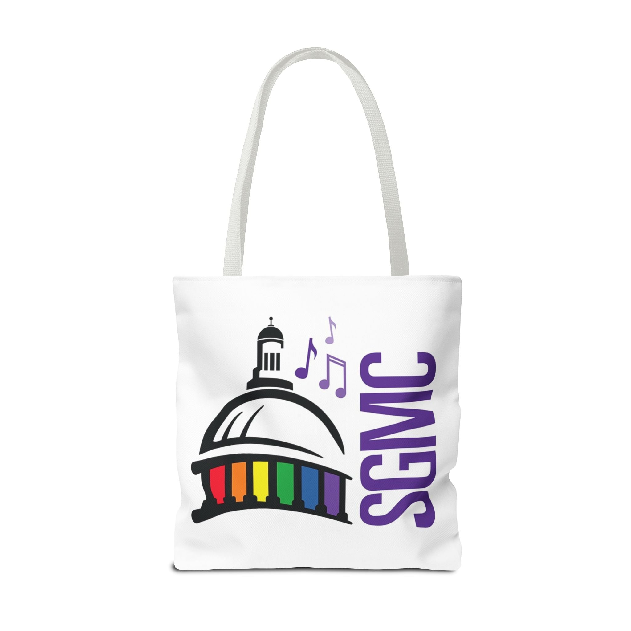 SGMC Rainbow Capitol Tote Bag – Music Notes Pride Tote