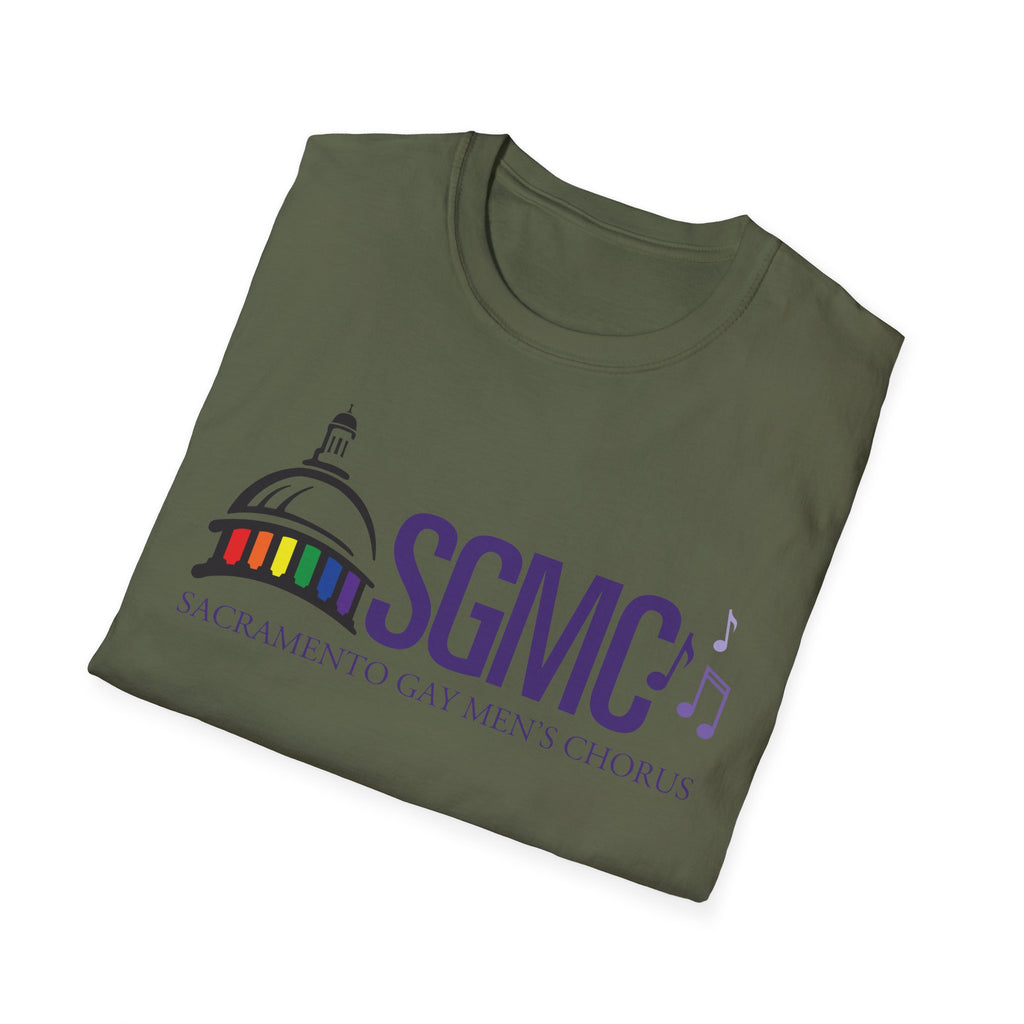 SGMC Rainbow Logo T-Shirt — Sacramento Gay Men’s Chorus Concert Tee