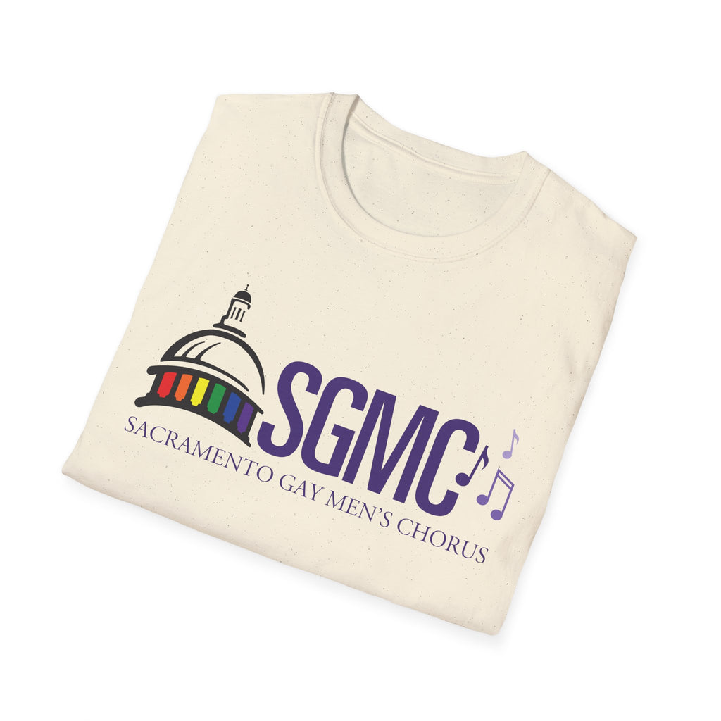 SGMC Rainbow Logo T-Shirt — Sacramento Gay Men’s Chorus Concert Tee