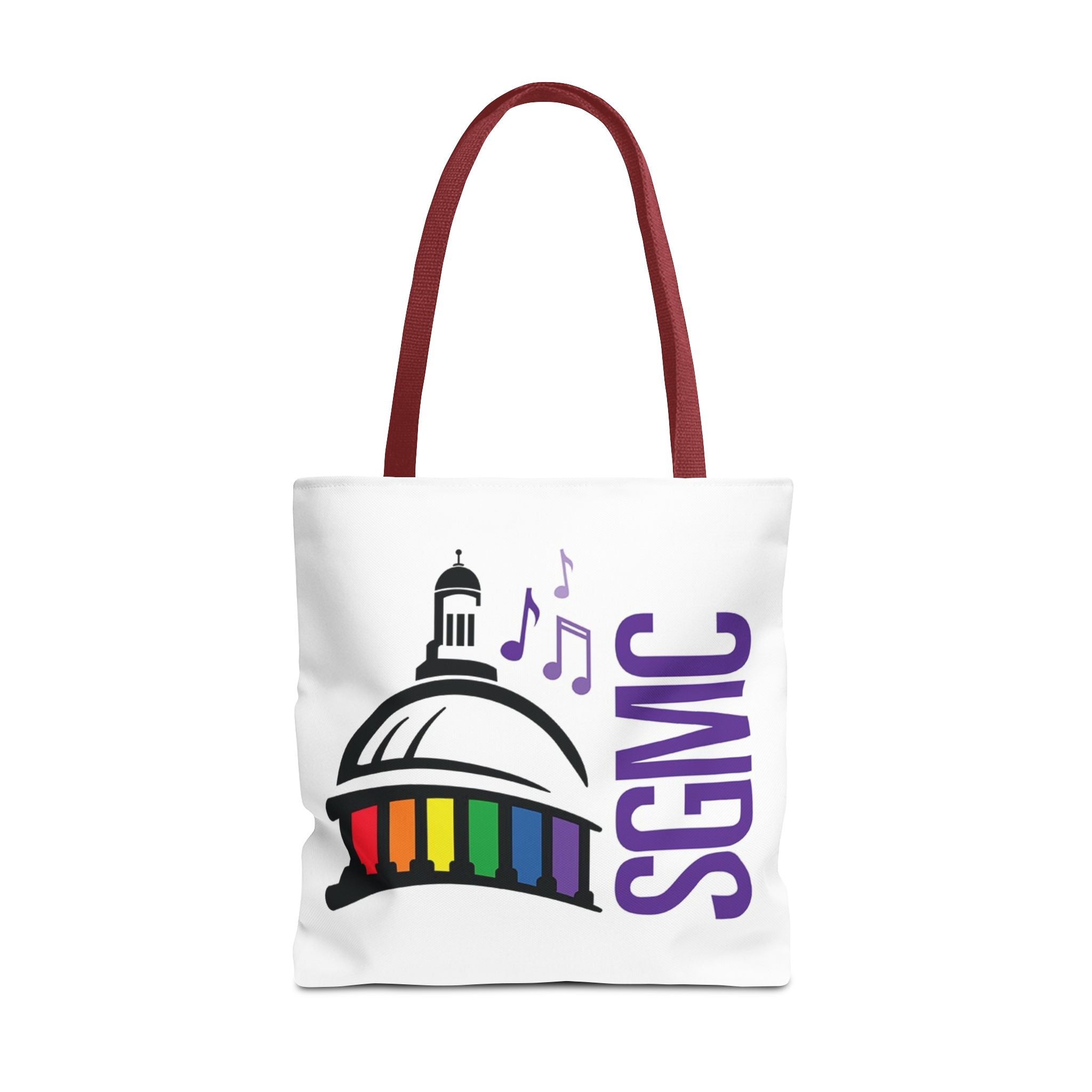 SGMC Rainbow Capitol Tote Bag – Music Notes Pride Tote