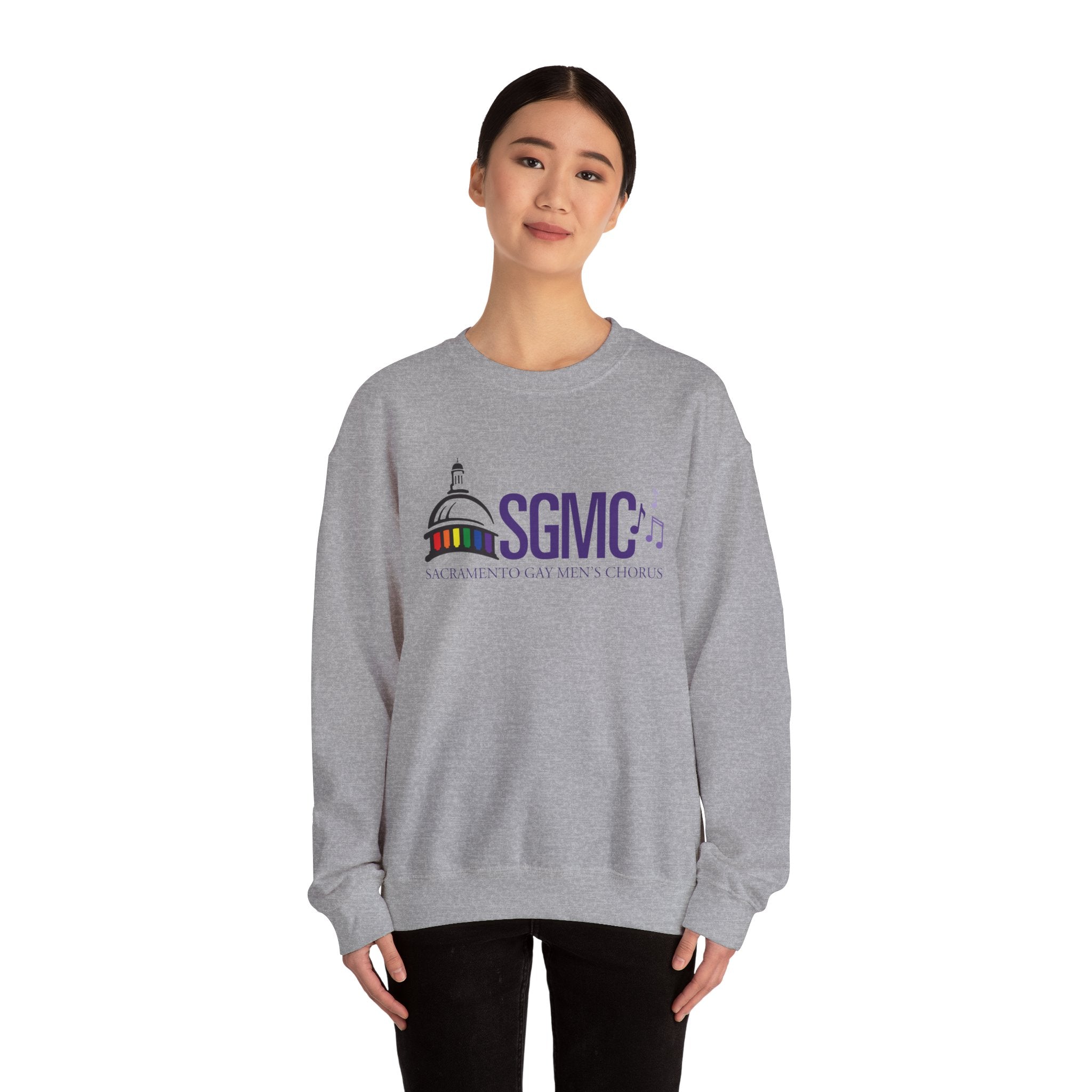 SGMC Rainbow Capitol Crewneck Sweatshirt — Sacramento Gay Men’s Chorus Apparel