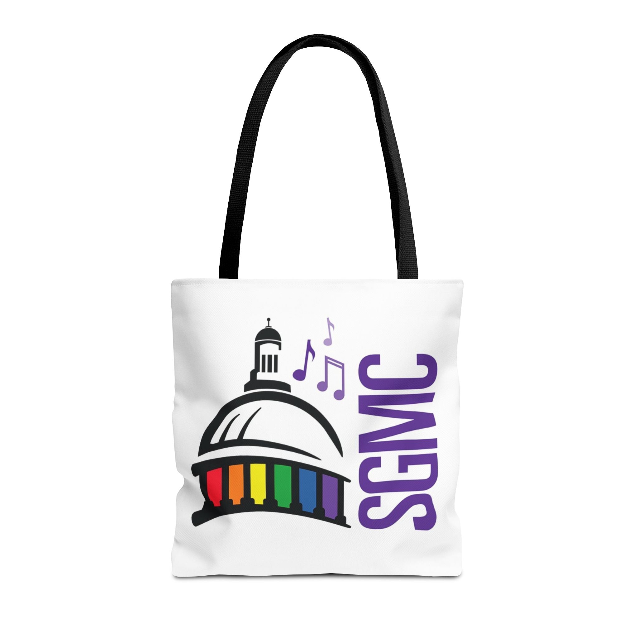 SGMC Rainbow Capitol Tote Bag – Music Notes Pride Tote