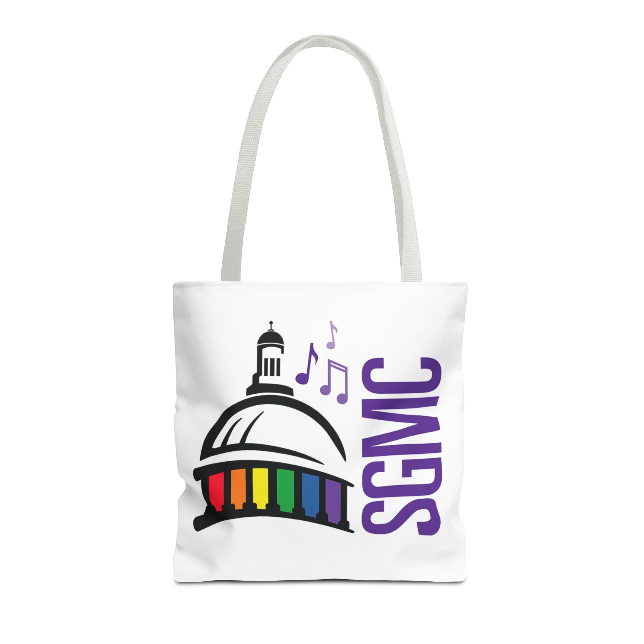 SGMC Rainbow Capitol Tote Bag – Music Notes Pride Tote