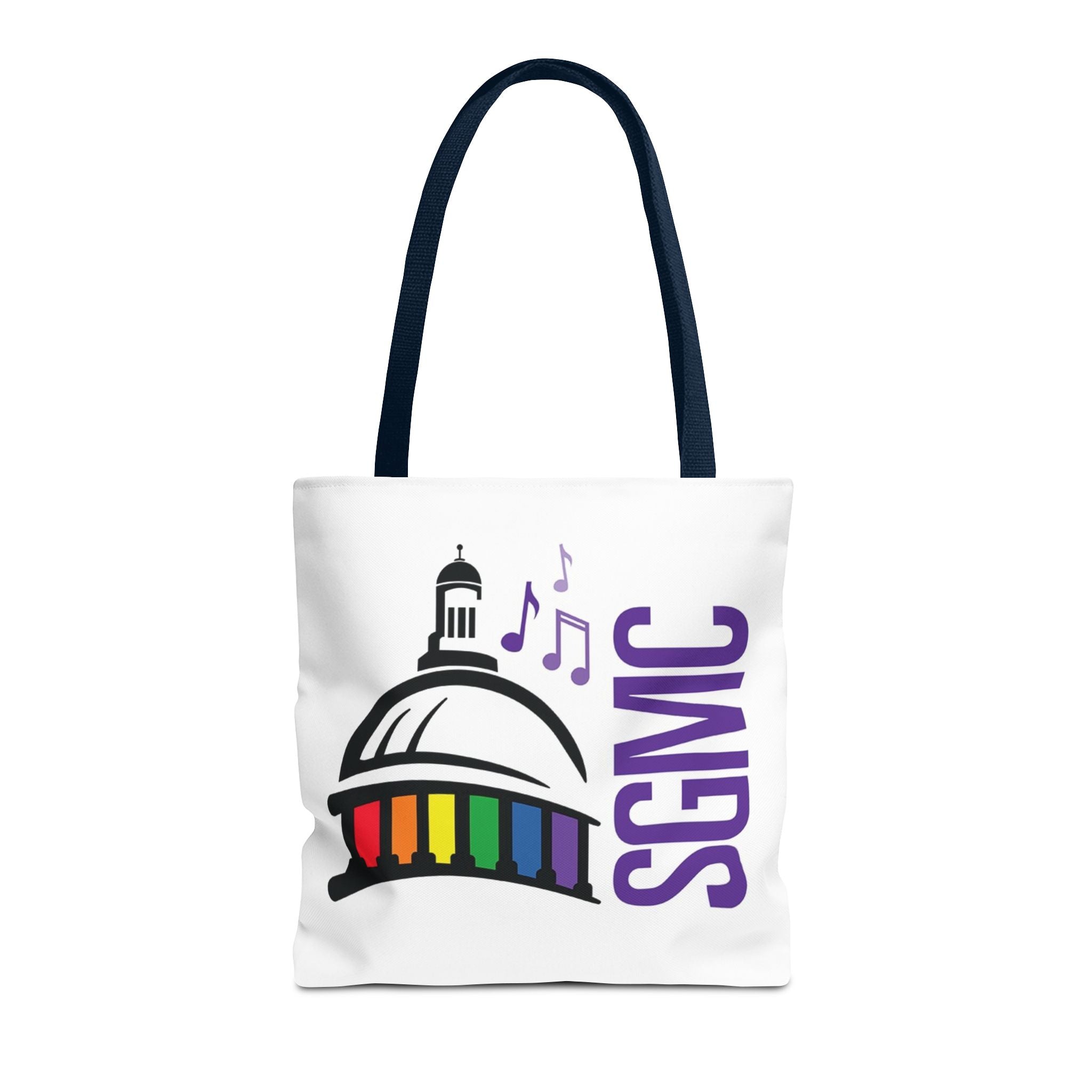 SGMC Rainbow Capitol Tote Bag – Music Notes Pride Tote