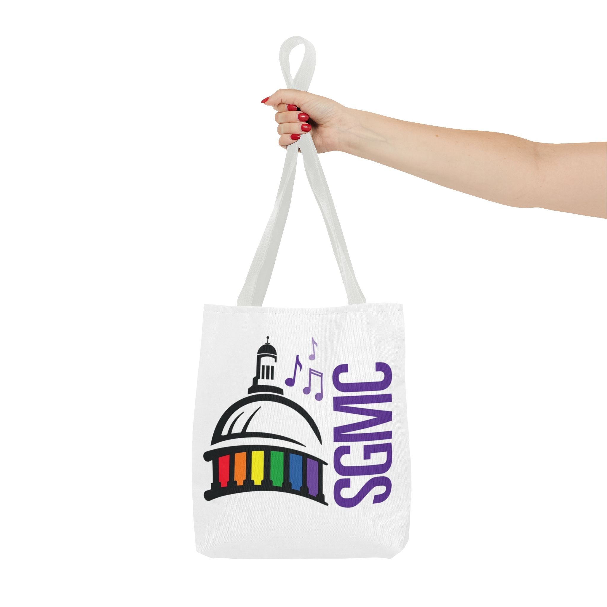 SGMC Rainbow Capitol Tote Bag – Music Notes Pride Tote