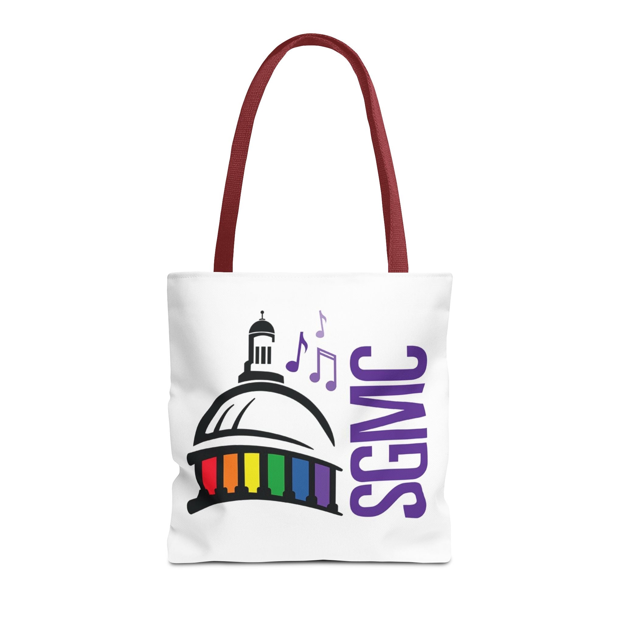 SGMC Rainbow Capitol Tote Bag – Music Notes Pride Tote