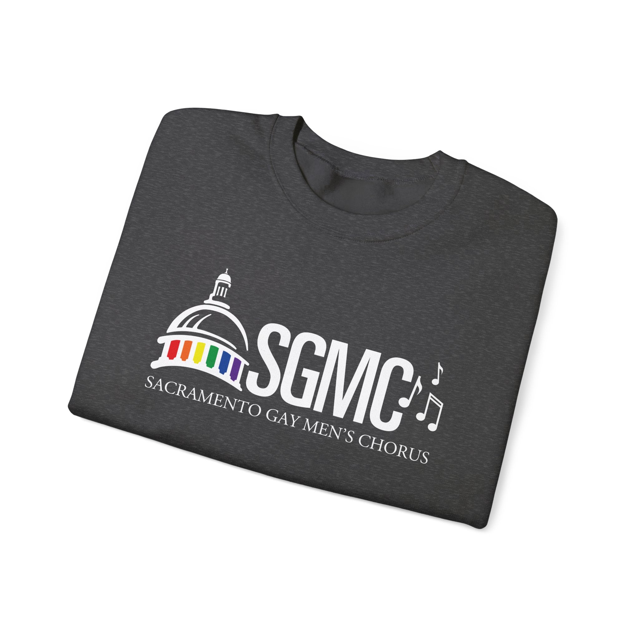 SGMC Rainbow Capitol Crewneck Sweatshirt — Sacramento Gay Men’s Chorus Apparel