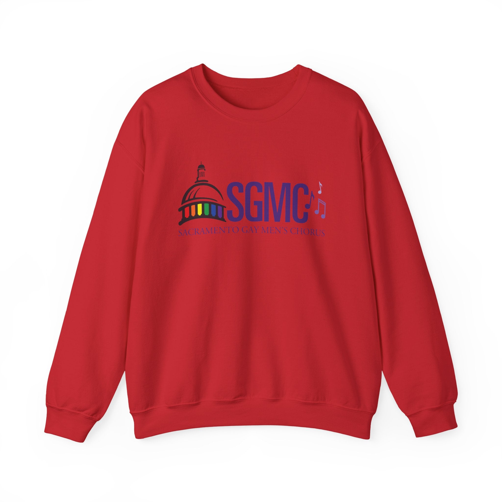 SGMC Rainbow Capitol Crewneck Sweatshirt — Sacramento Gay Men’s Chorus Apparel