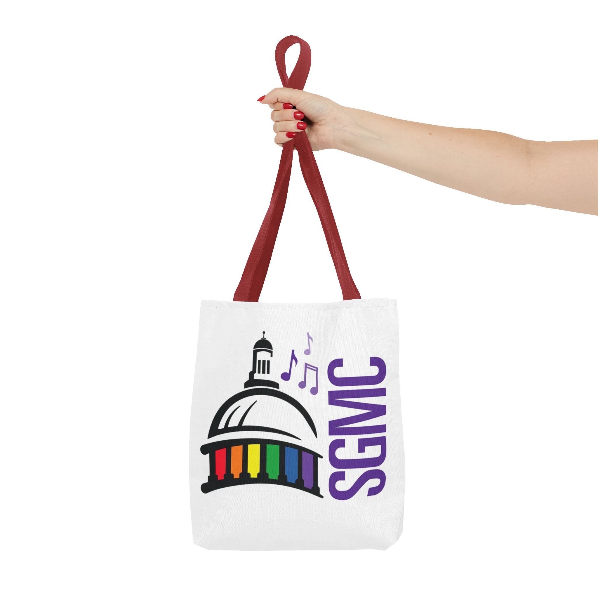 SGMC Rainbow Capitol Tote Bag – Music Notes Pride Tote