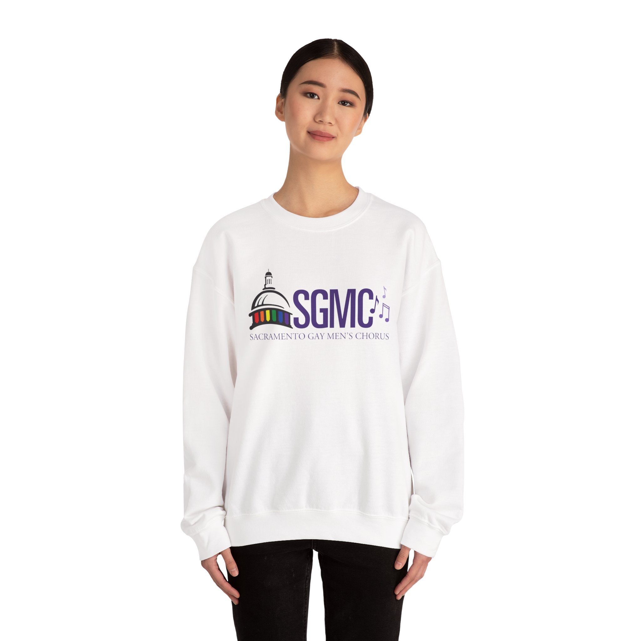 SGMC Rainbow Capitol Crewneck Sweatshirt — Sacramento Gay Men’s Chorus Apparel