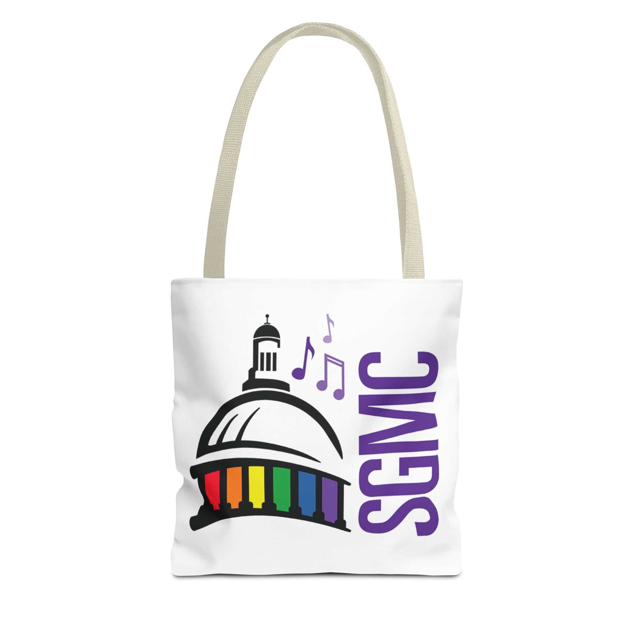 SGMC Rainbow Capitol Tote Bag – Music Notes Pride Tote