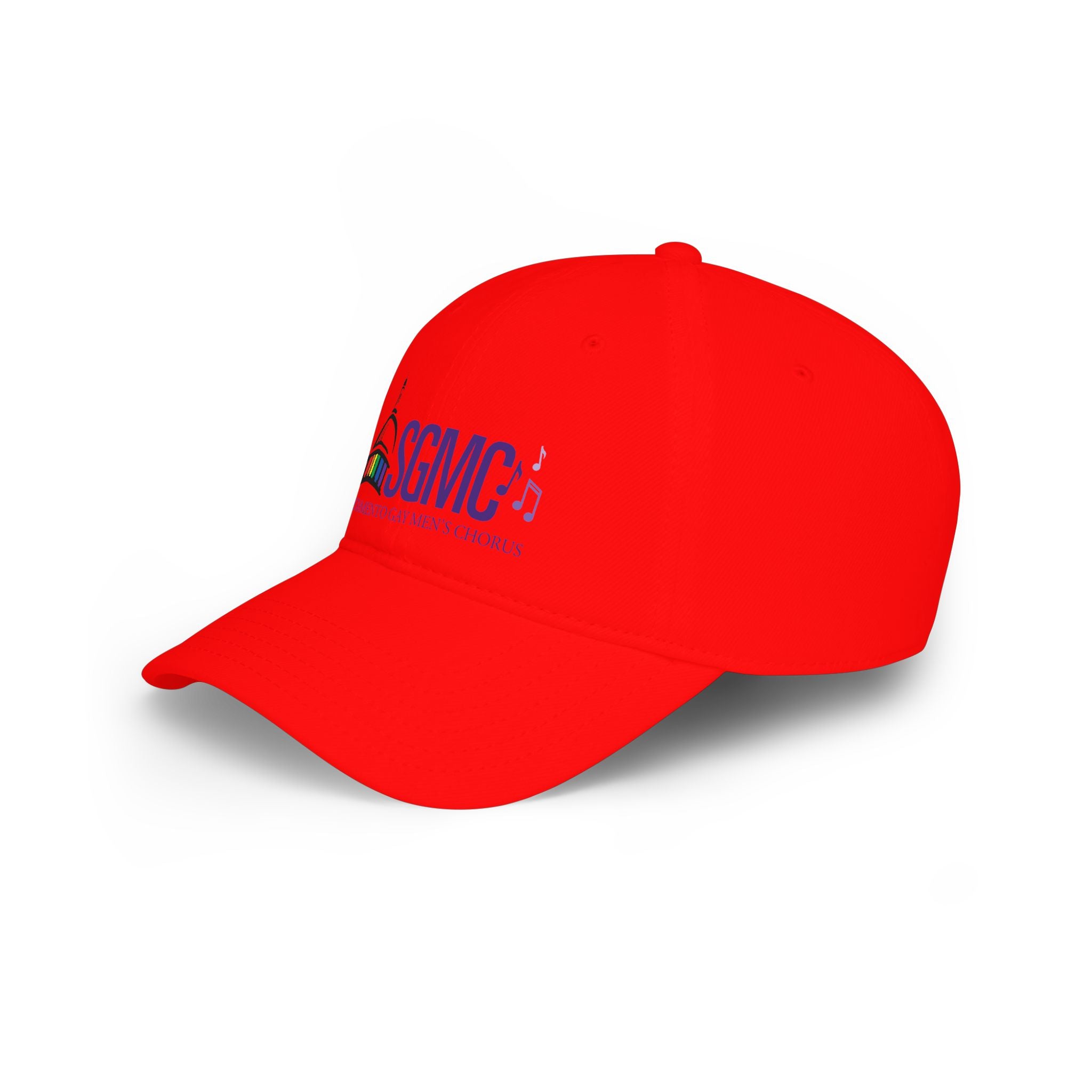 SGMC Logo Baseball Cap – Low Profile Red Hat for Musicians & Choir Supporters