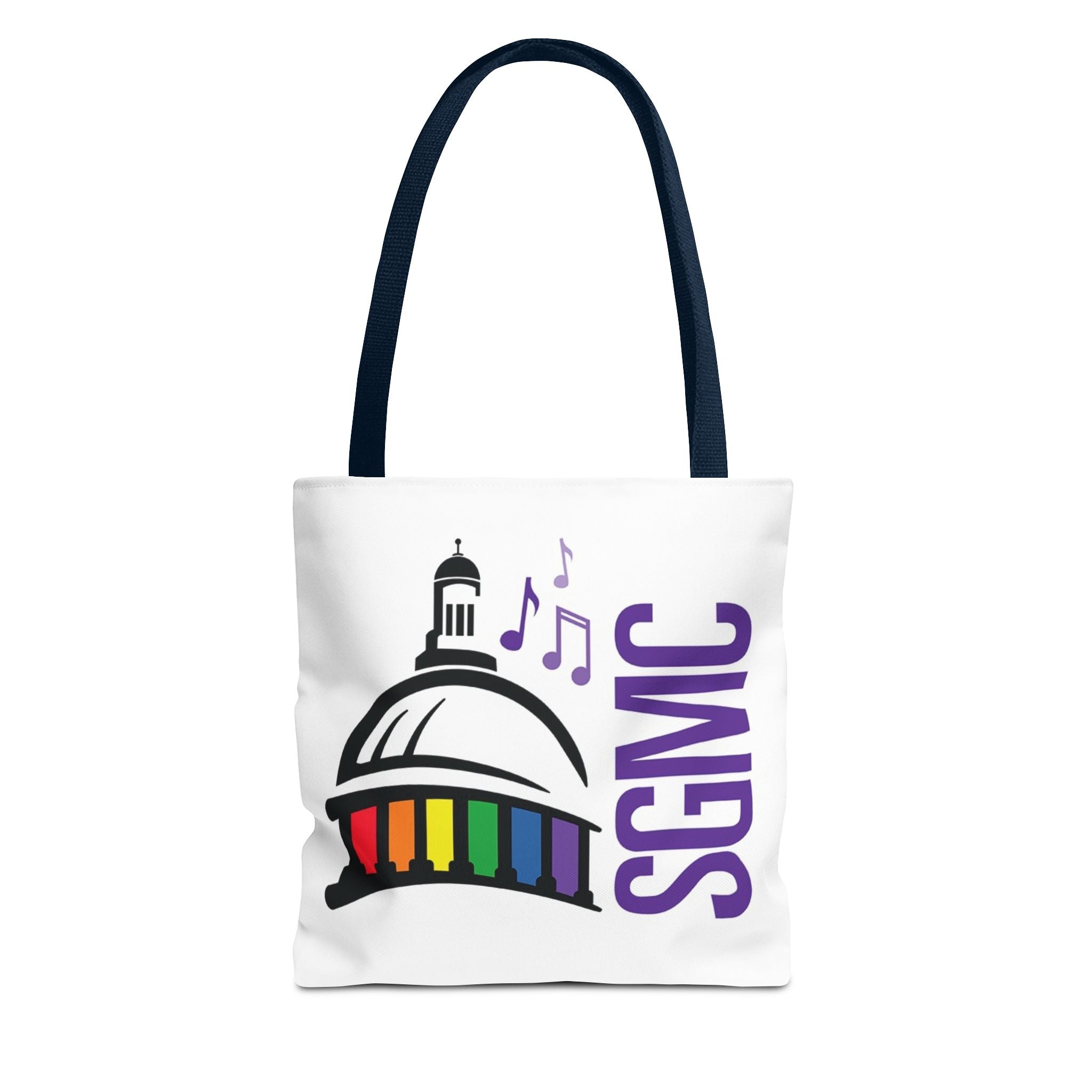 SGMC Rainbow Capitol Tote Bag – Music Notes Pride Tote