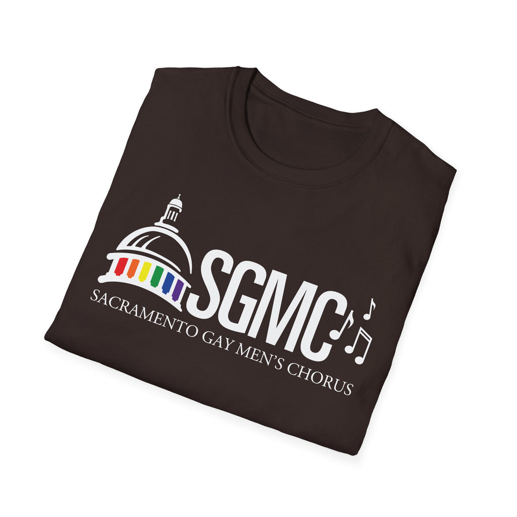 SGMC Rainbow Logo T-Shirt — Sacramento Gay Men’s Chorus Concert Tee