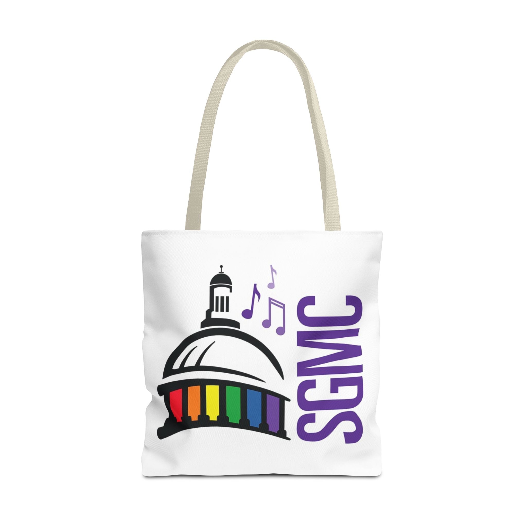 SGMC Rainbow Capitol Tote Bag – Music Notes Pride Tote