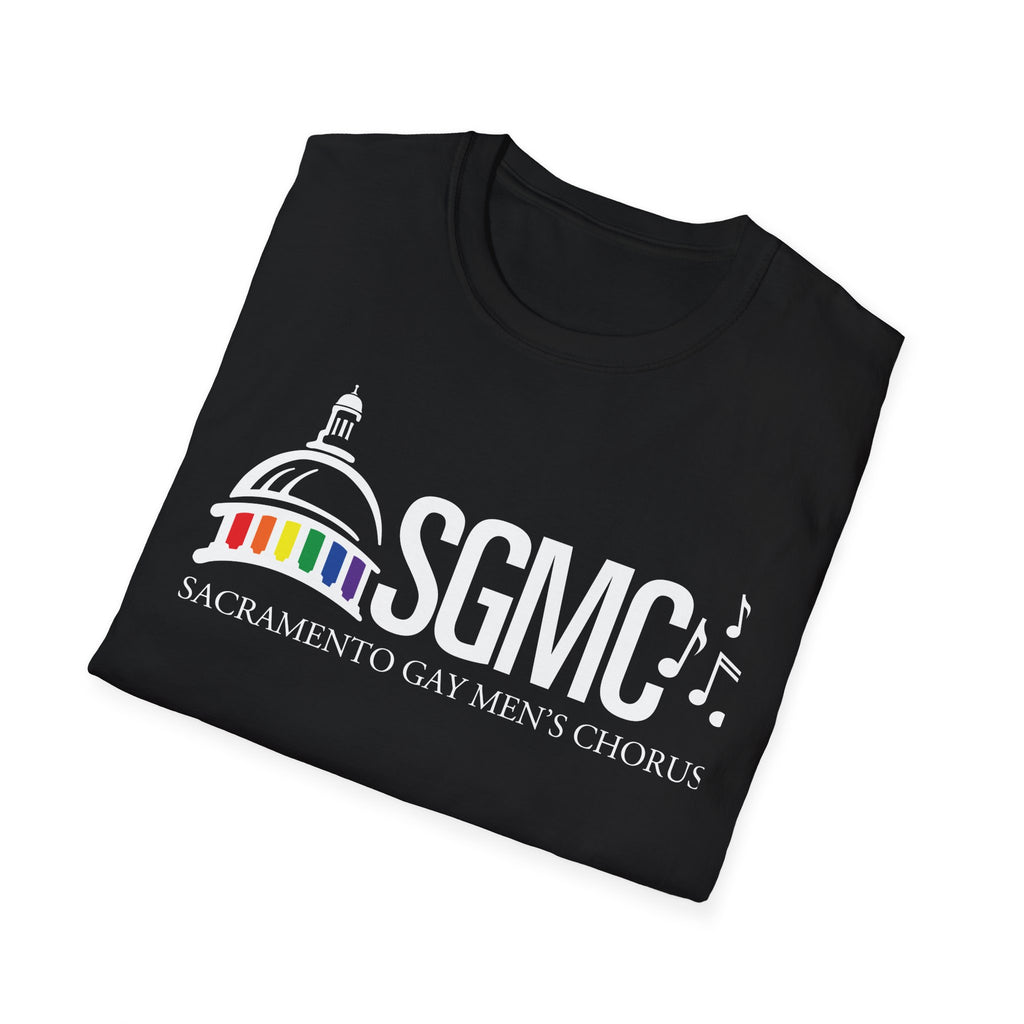 SGMC Rainbow Logo T-Shirt — Sacramento Gay Men’s Chorus Concert Tee