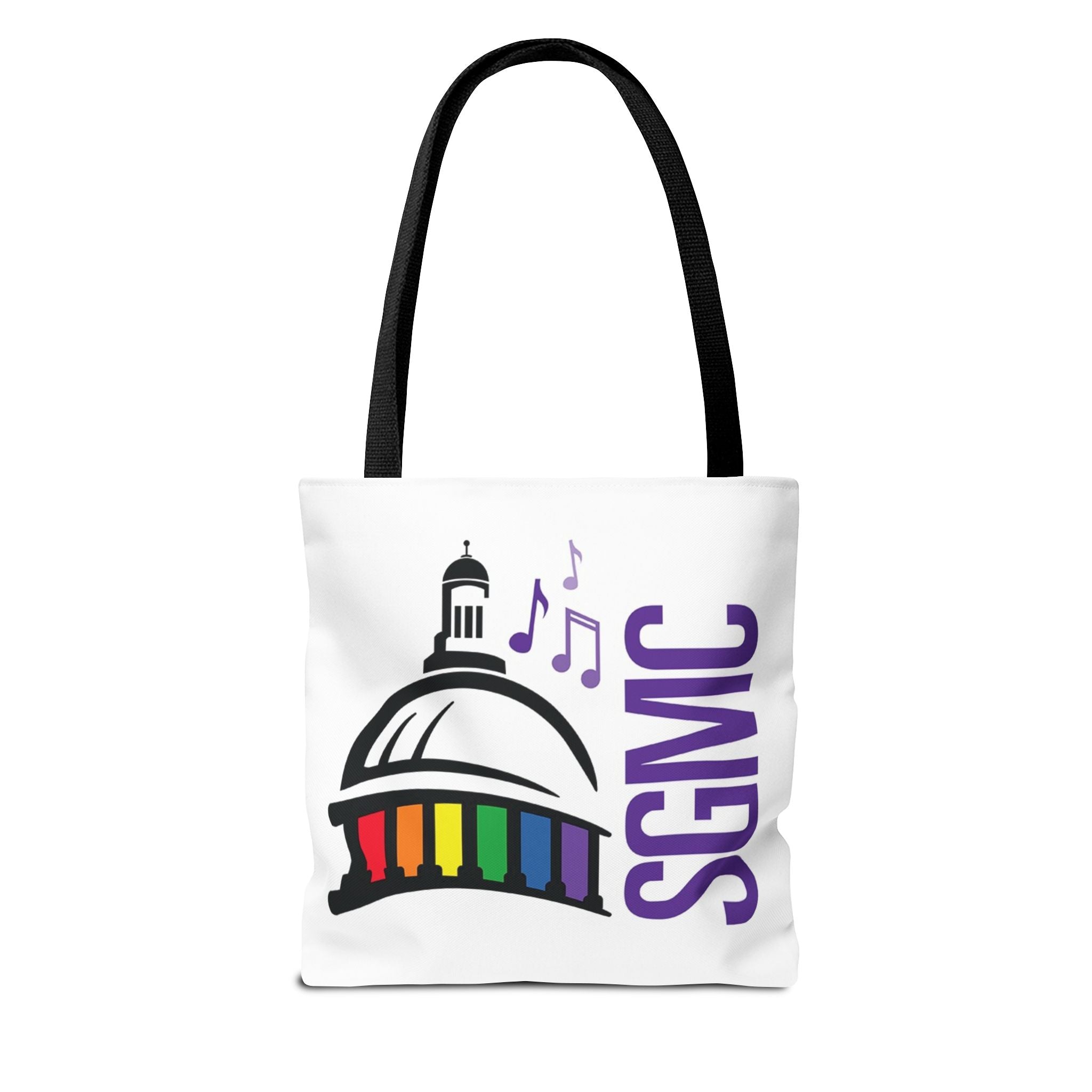 SGMC Rainbow Capitol Tote Bag – Music Notes Pride Tote