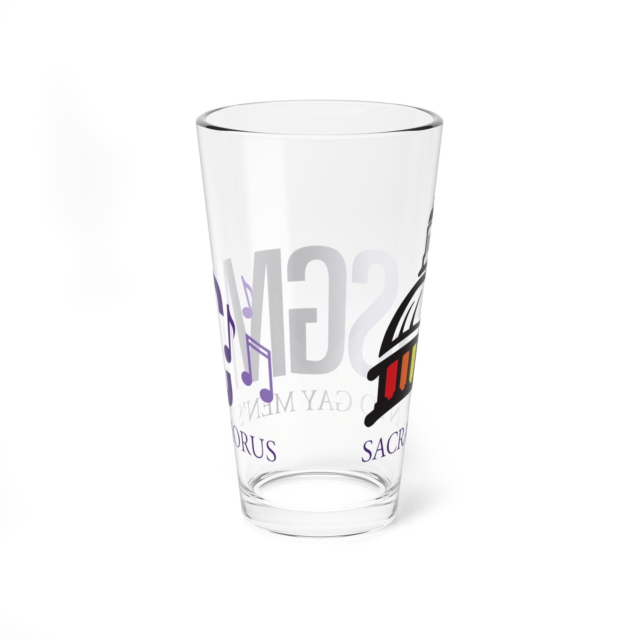 Sacramento Gay Men's Chorus 16oz Mixing Glass – Rainbow Capitol Pint