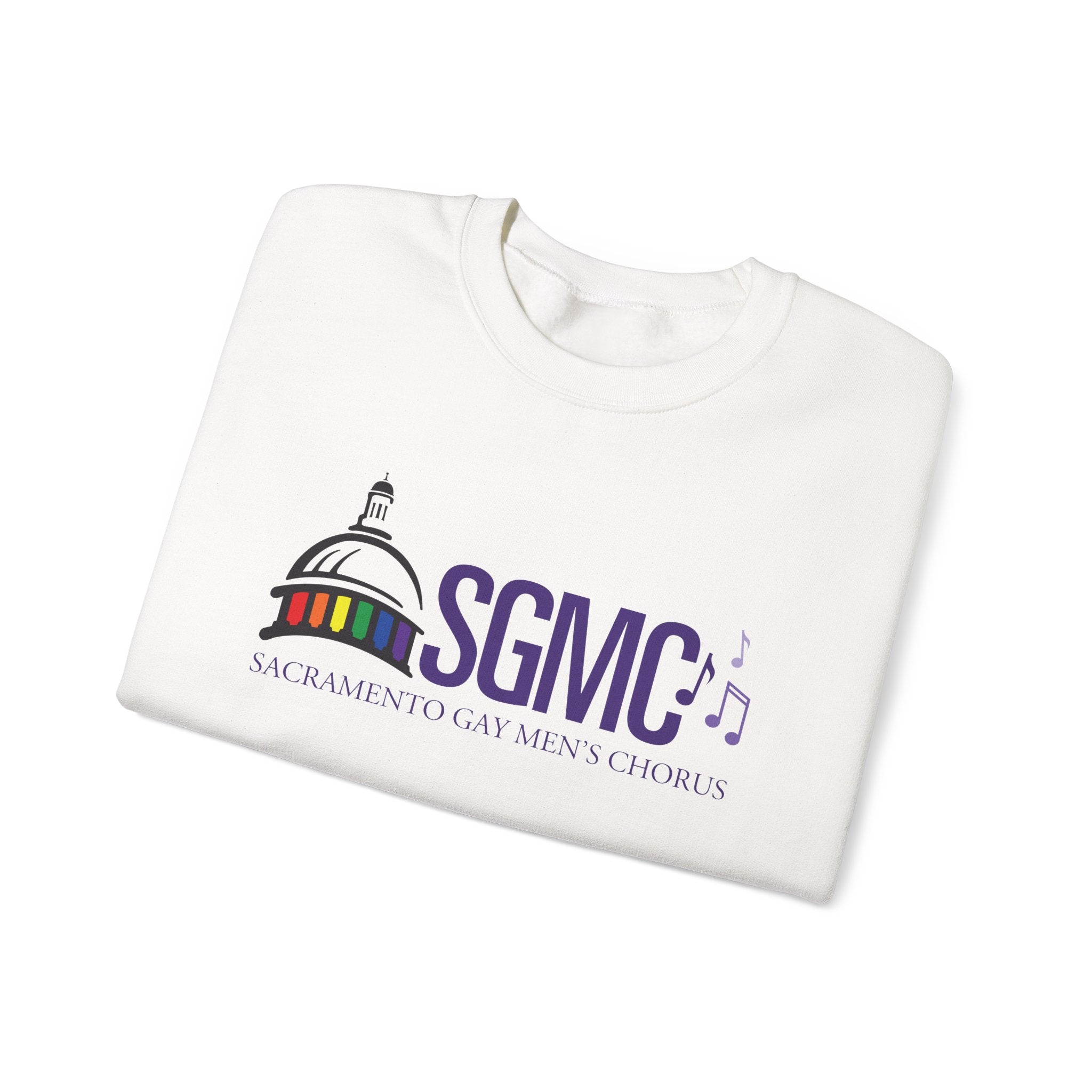 SGMC Rainbow Capitol Crewneck Sweatshirt — Sacramento Gay Men’s Chorus Apparel