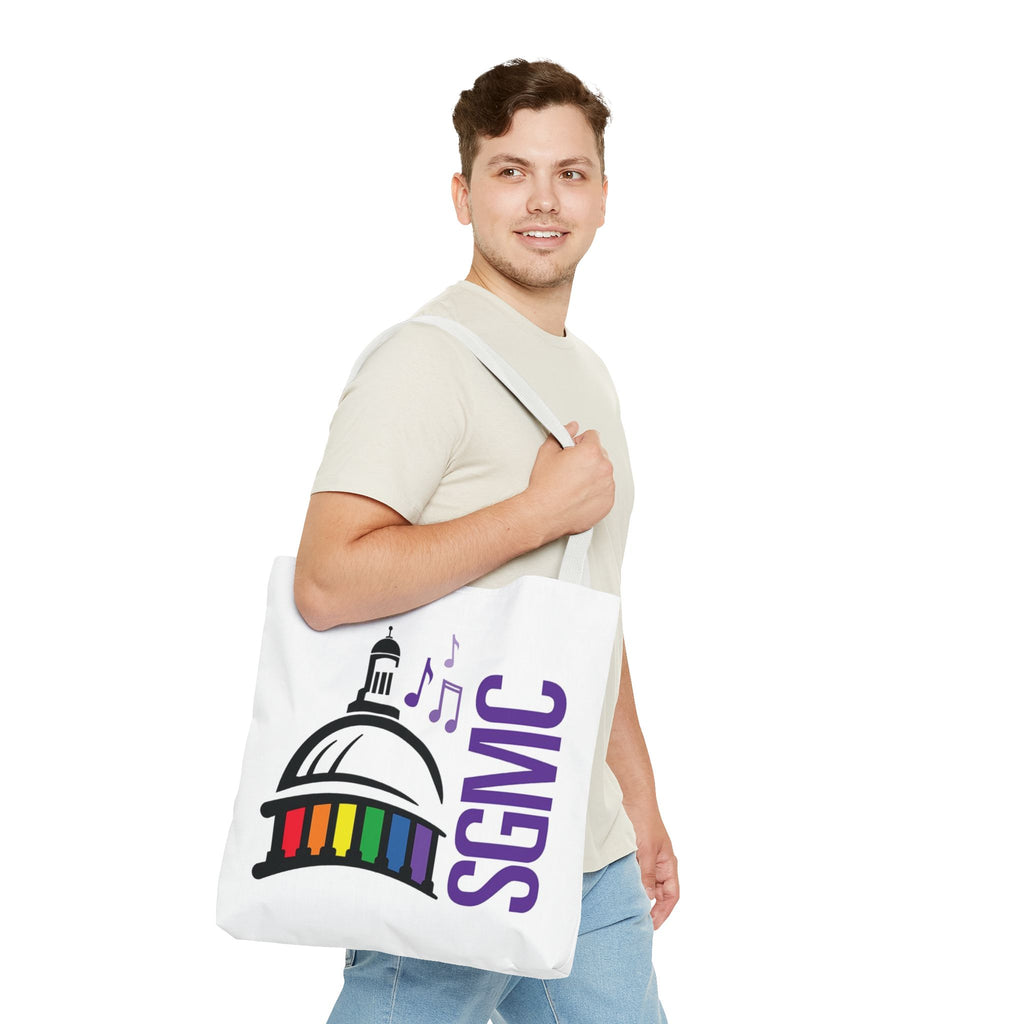 SGMC Rainbow Capitol Tote Bag – Music Notes Pride Tote