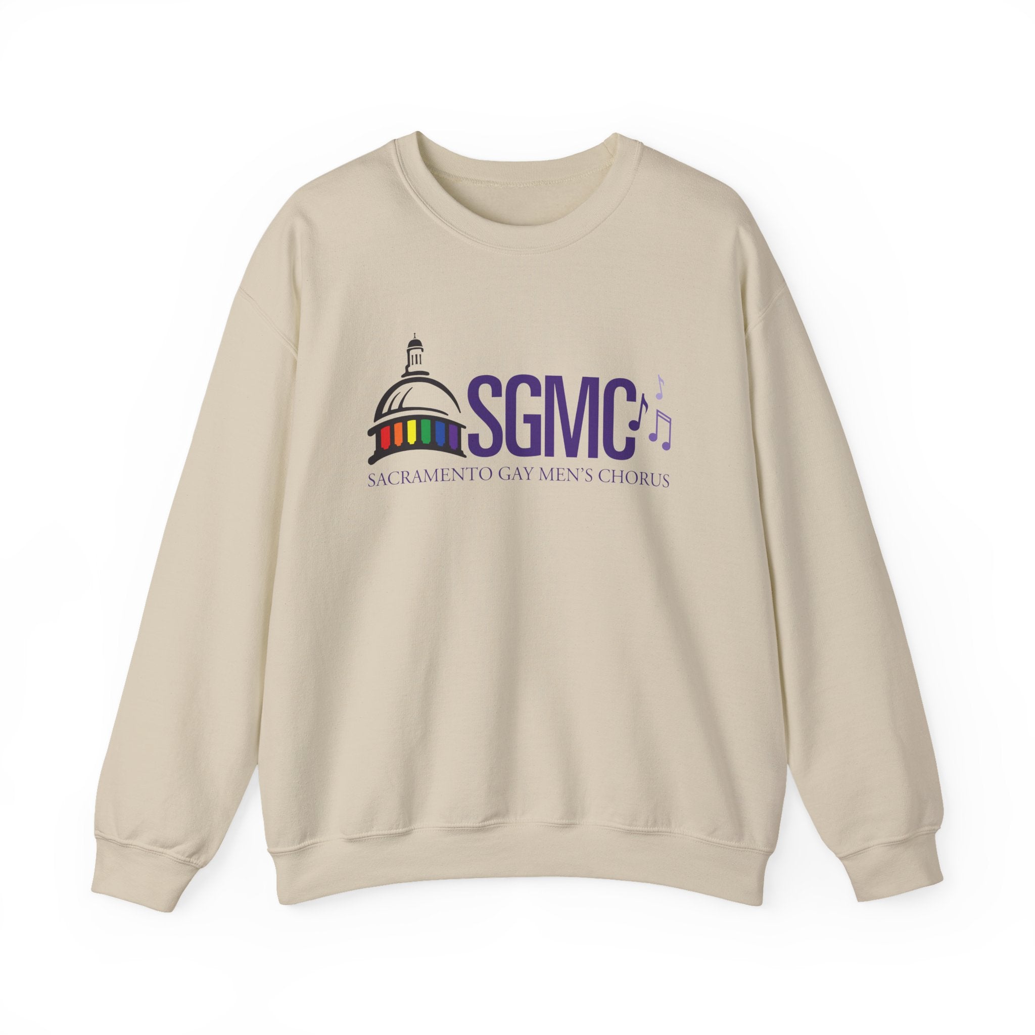 SGMC Rainbow Capitol Crewneck Sweatshirt — Sacramento Gay Men’s Chorus Apparel