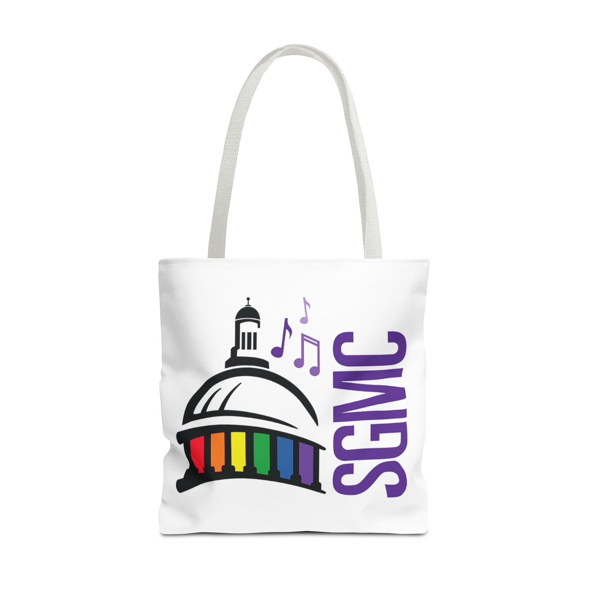 SGMC Rainbow Capitol Tote Bag – Music Notes Pride Tote