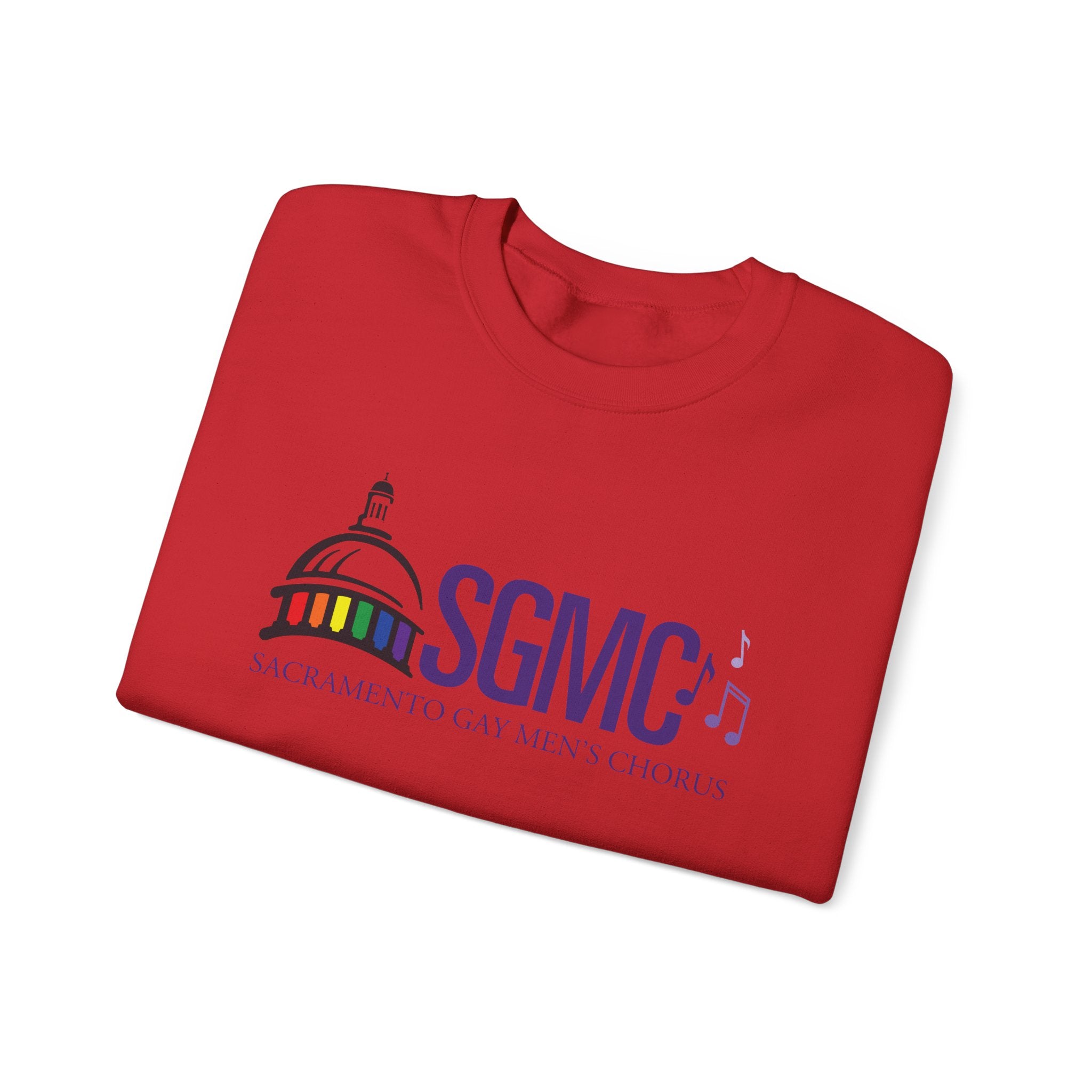 SGMC Rainbow Capitol Crewneck Sweatshirt — Sacramento Gay Men’s Chorus Apparel
