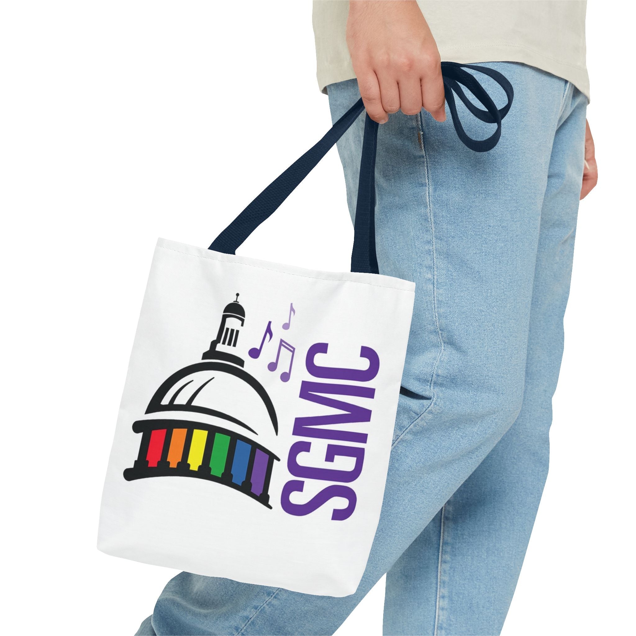 SGMC Rainbow Capitol Tote Bag – Music Notes Pride Tote